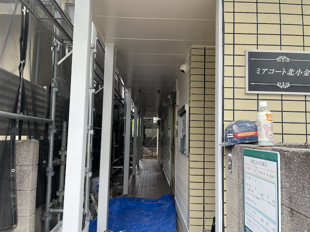 松戸市アパート外壁塗装　完成